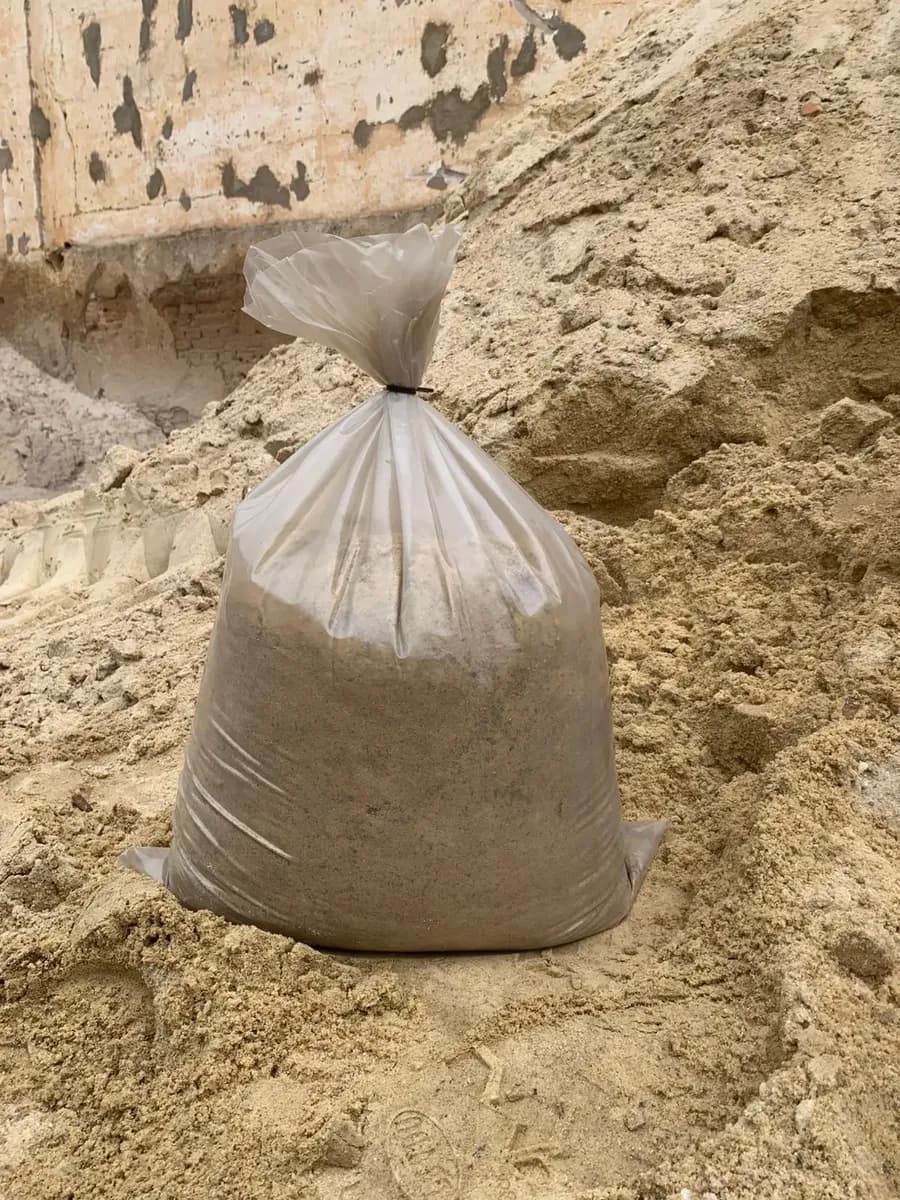 Saco para areia e pedra