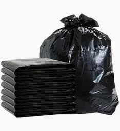 Saco para lixo reforçado preto